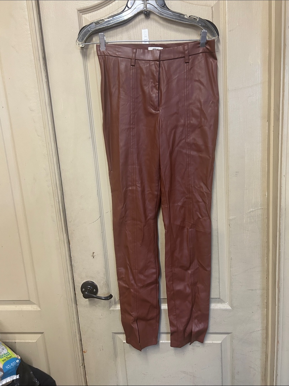 Jason Wu Faux Leather Skinny Pants in Brown (OLIWPB)